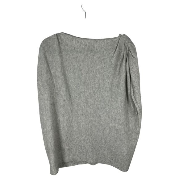 Calypso St. Barth Cashmere Grey Gray Short Sleeve Blouse Size 0 US Medium Large - Picture 2 of 4